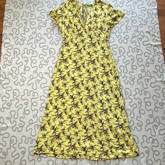Sandro Paris Floral Print Midi Dress - Picture 1 of 7